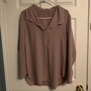 Babaton Rena blouse in light mauve